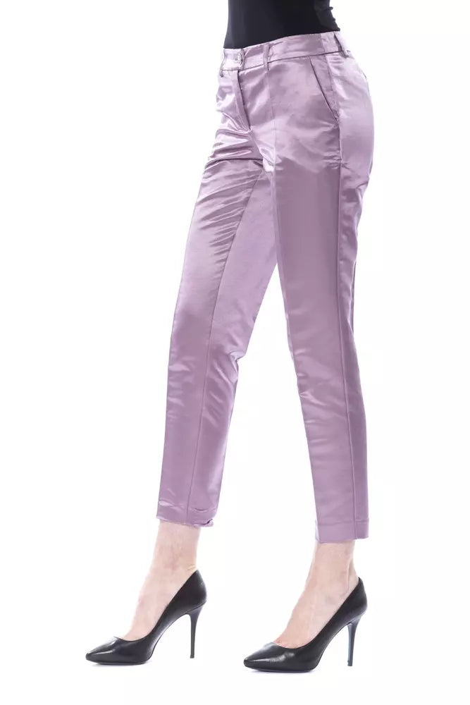 BYBLOS Purple Cotton Jeans & Pant - Luxe & Glitz