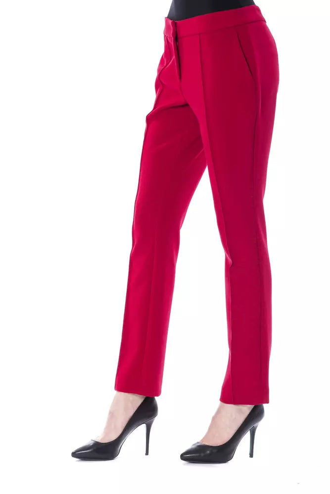 BYBLOS Fuchsia Polyester Jeans & Pant - Luxe & Glitz