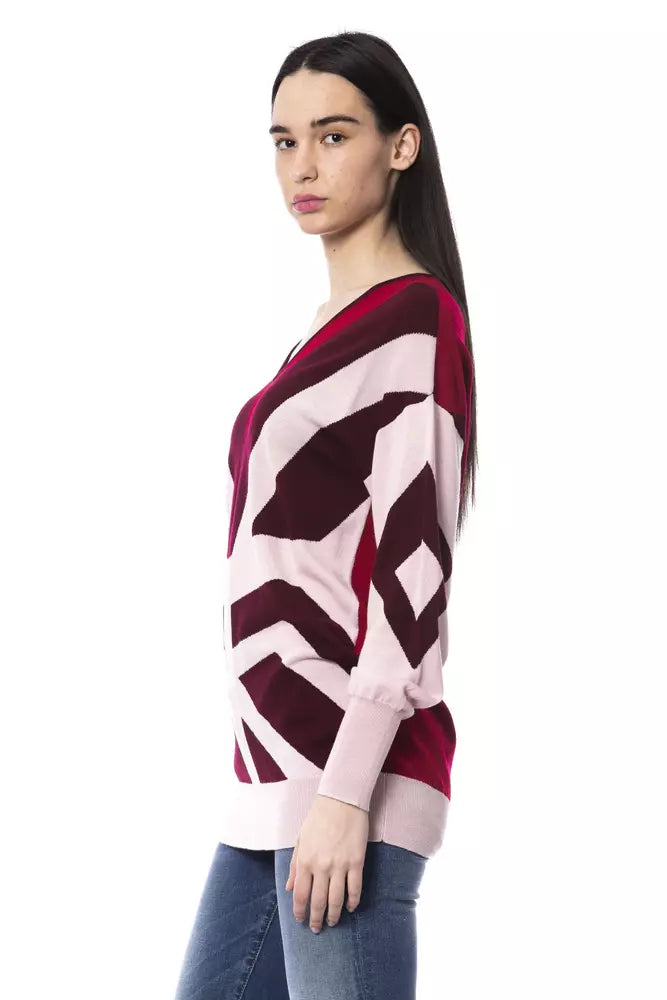 BYBLOS Burgundy Wool Sweater - Luxe & Glitz