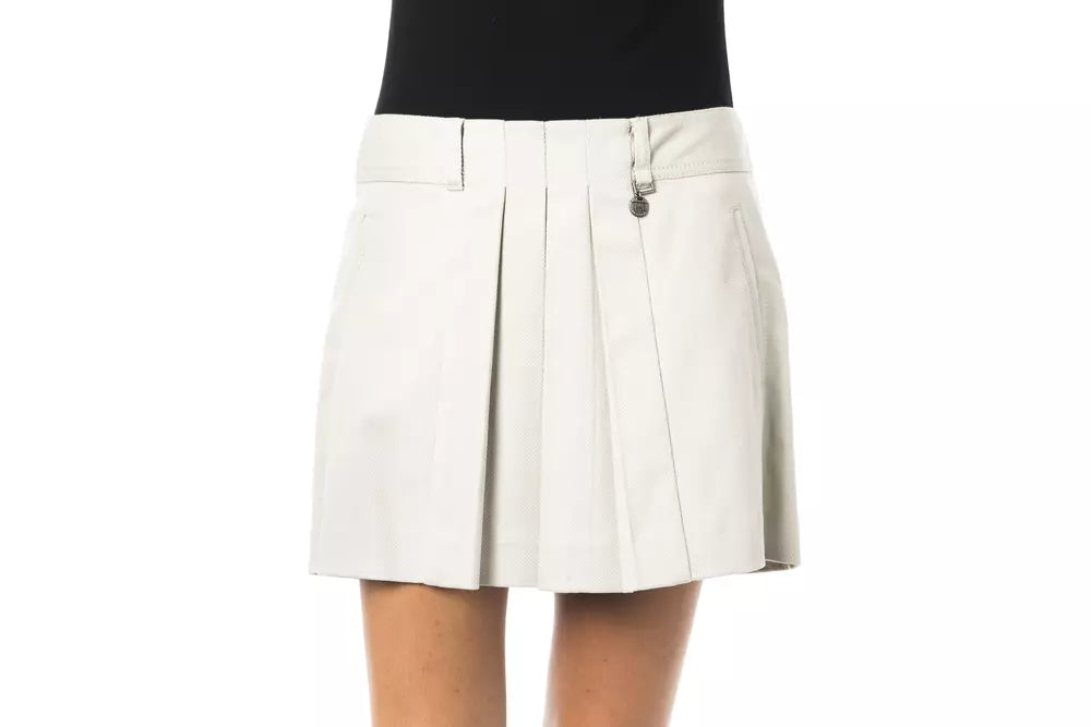 BYBLOS Gray Cotton Skirt BYBLOS