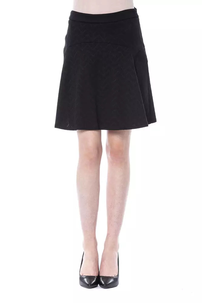 BYBLOS Black Polyester Skirt BYBLOS