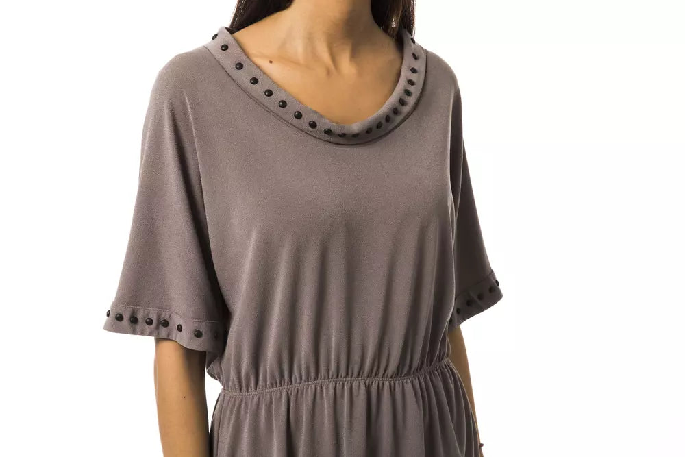 BYBLOS Gray Polyester Tops & T-Shirt - Luxe & Glitz