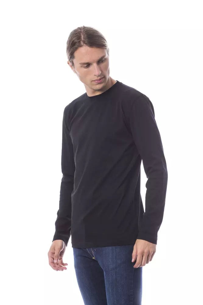 Verri Black Cotton T-Shirt - Luxe & Glitz
