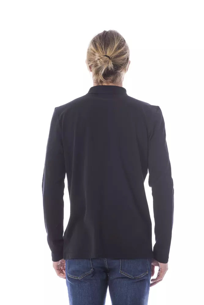 Verri Black Cotton Polo Shirt - Luxe & Glitz