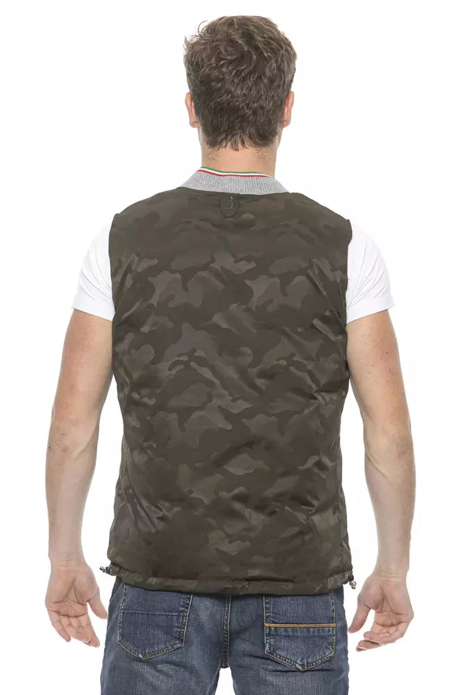 Billionaire Italian Couture Army Polyester Vest Billionaire Italian Couture