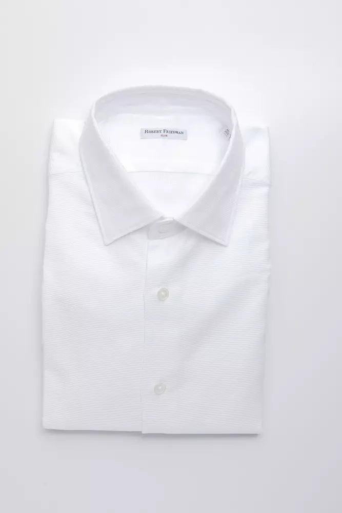 Robert Friedman White Cotton Shirt Robert Friedman