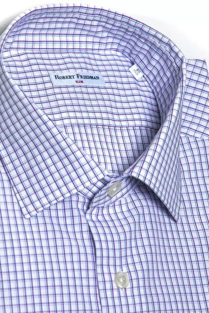 Robert Friedman Burgundy Cotton Shirt Robert Friedman