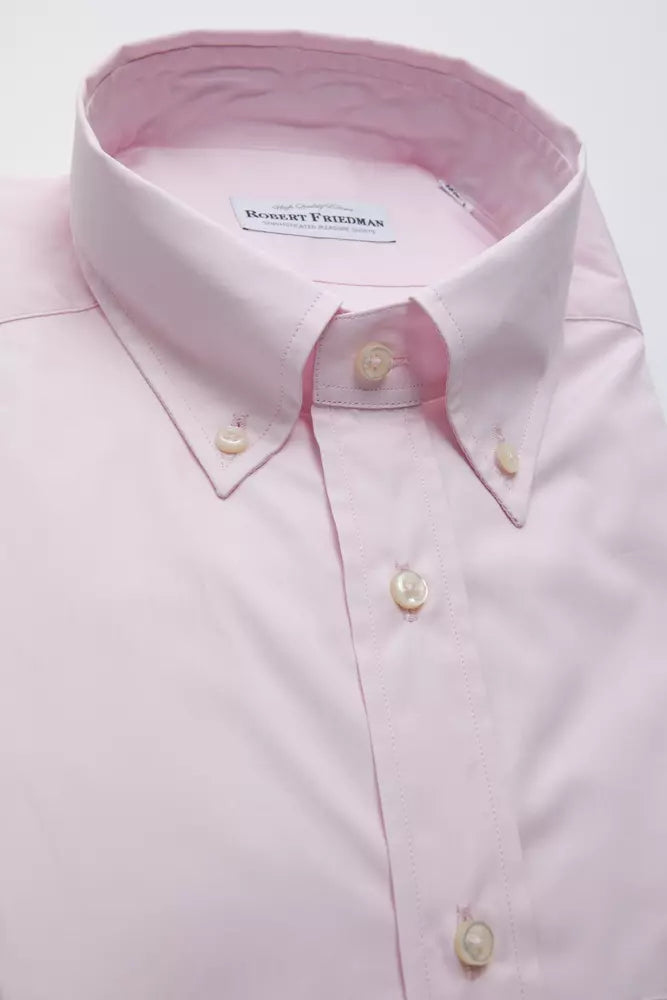 Robert Friedman Pink Cotton Shirt Robert Friedman