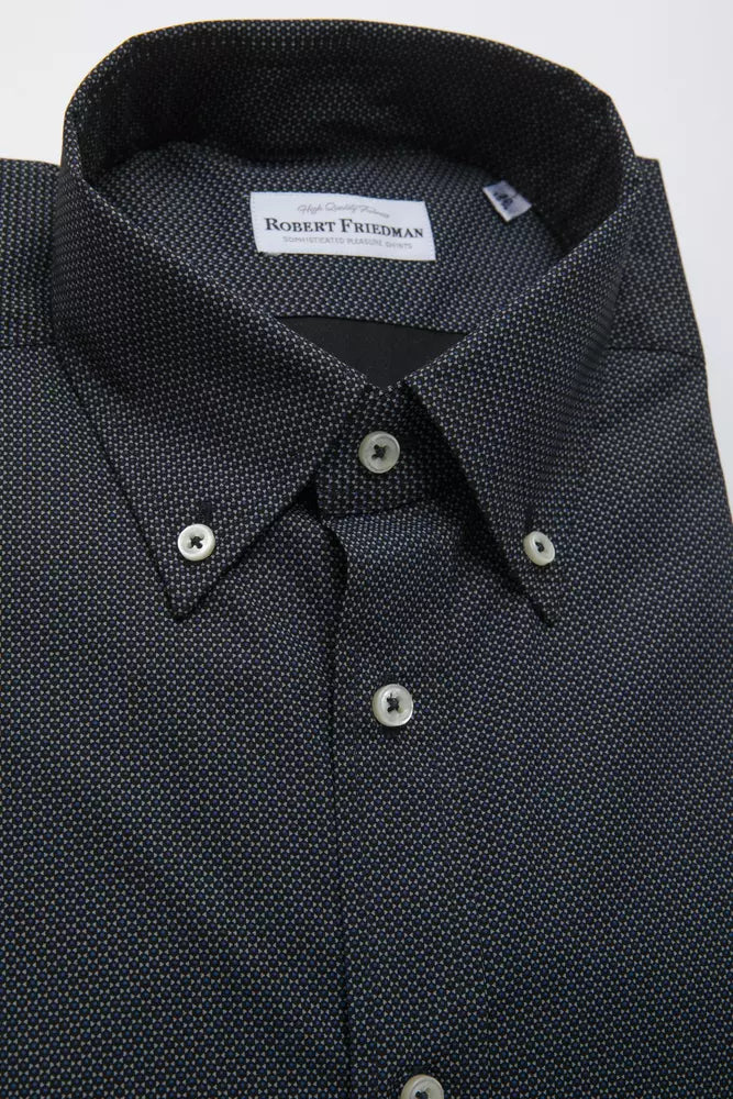 Robert Friedman Black Cotton Shirt Robert Friedman
