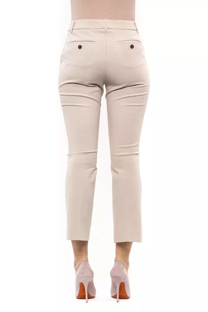 Peserico Beige Cotton Jeans & Pant - Luxe & Glitz