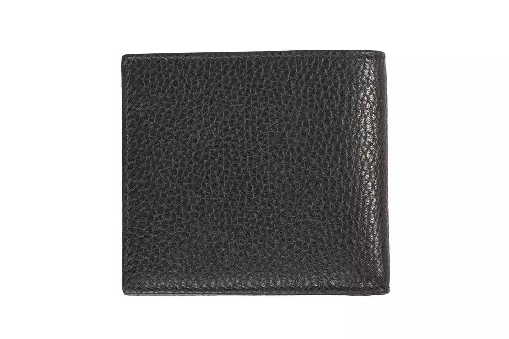 Trussardi Black Leather Wallet - Luxe & Glitz