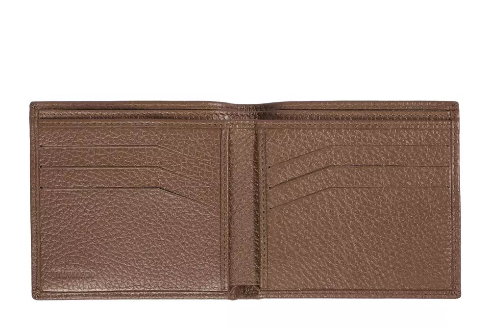 Trussardi Brown Leather Wallet - Luxe & Glitz