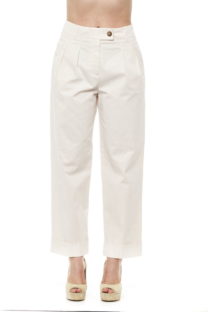 Peserico Beige Cotton Jeans & Pants Peserico