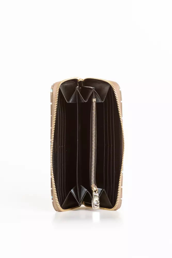 Trussardi Beige Leather Wallet - Luxe & Glitz