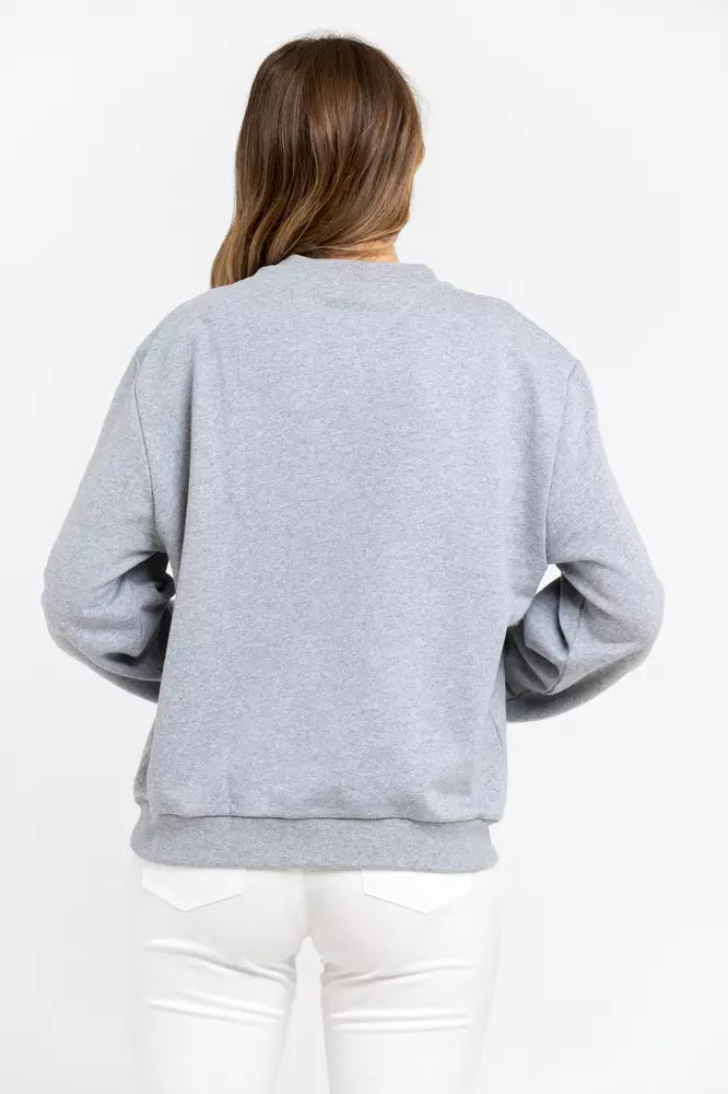 Trussardi Gray Cotton Sweater Trussardi