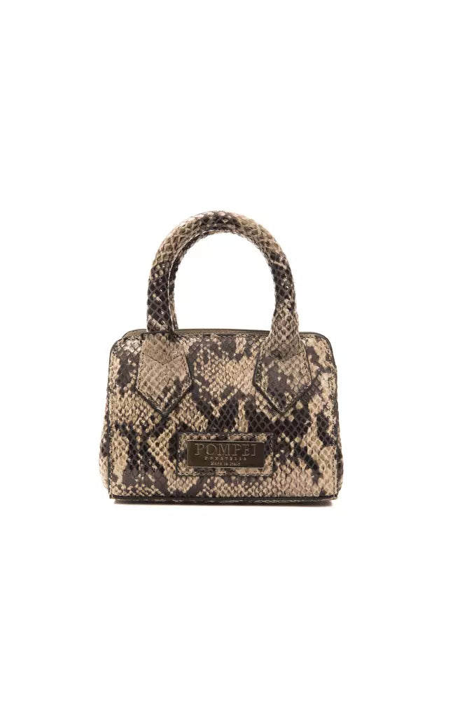 Pompei Donatella Brown Leather Handbag - Luxe & Glitz