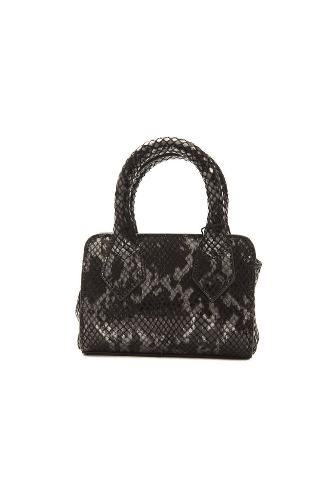 Pompei Donatella Gray Leather Mini Handbag - Luxe & Glitz