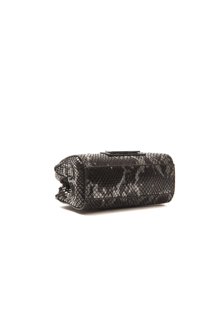 Pompei Donatella Gray Leather Mini Handbag - Luxe & Glitz