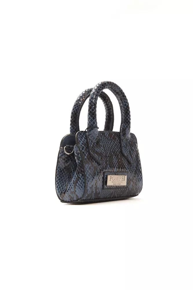 Pompei Donatella Blue Leather Handbag - Luxe & Glitz