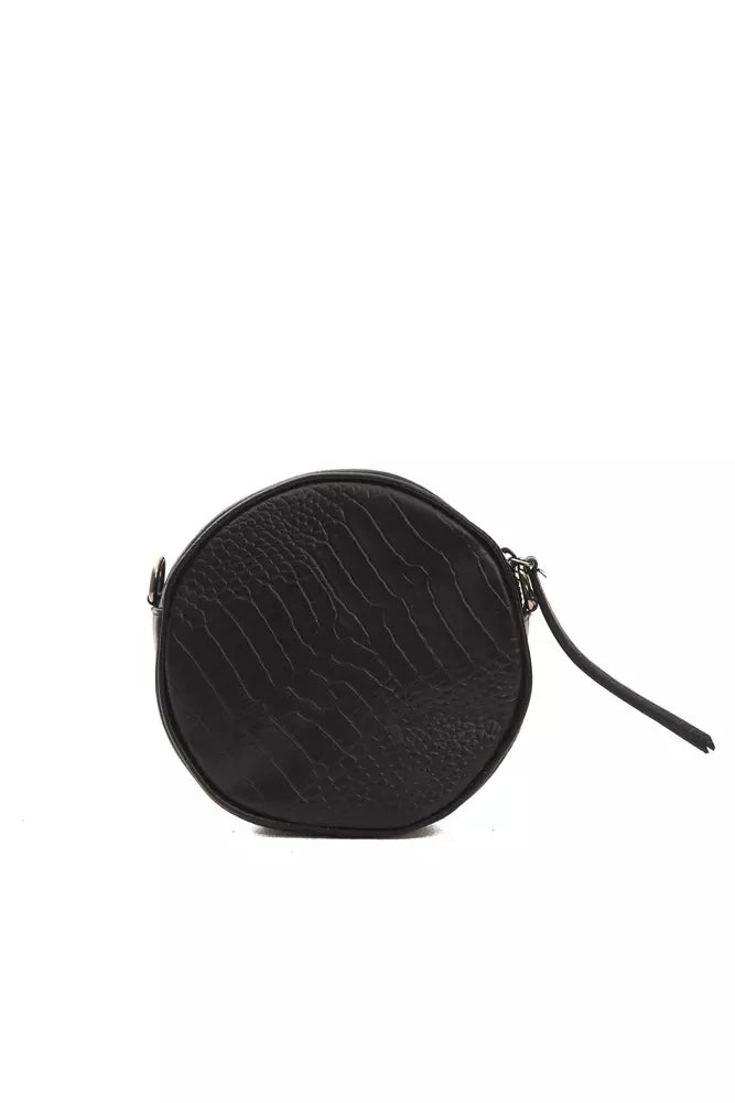 Pompei Donatella Black Leather Crossbody Bag - Luxe & Glitz