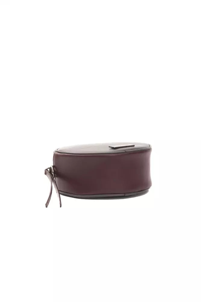Pompei Donatella Burgundy Leather Crossbody Bag - Luxe & Glitz