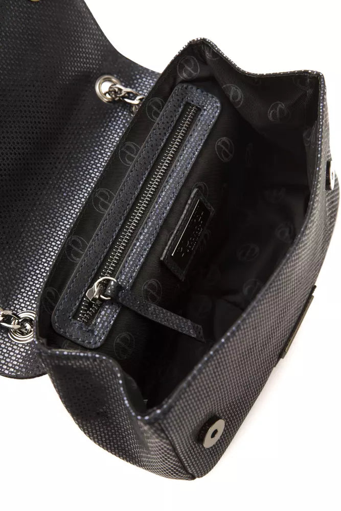 Pompei Donatella Blue Leather Crossbody Bag - Luxe & Glitz